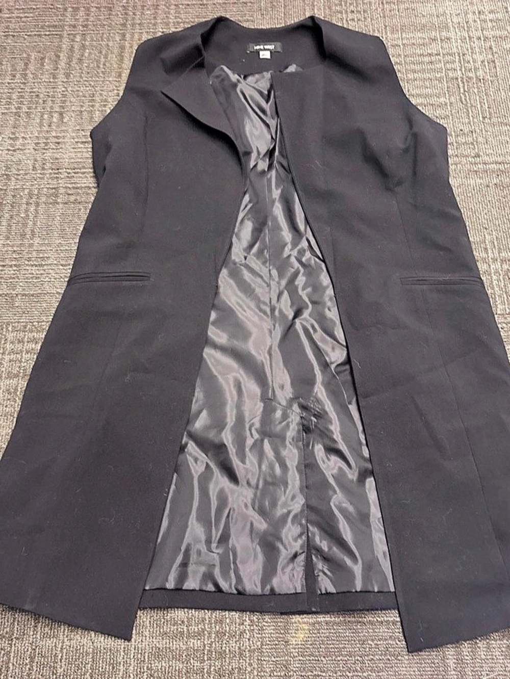 Nine West Longline Black Vest